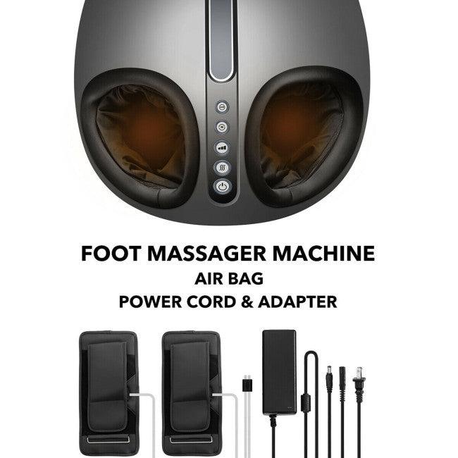 Costway Foot Massager Machine with Heat and Calf Air Bag 09643785 - YOURISHOP.COM