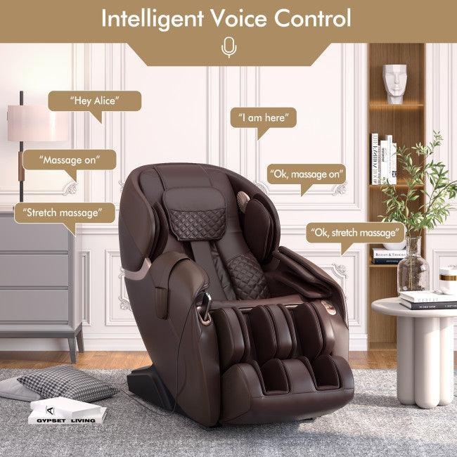 Costway Full Body Zero Gravity Shiatsu Massage Chair with Built-In Heat System 15204873 - YOURISHOP.COM