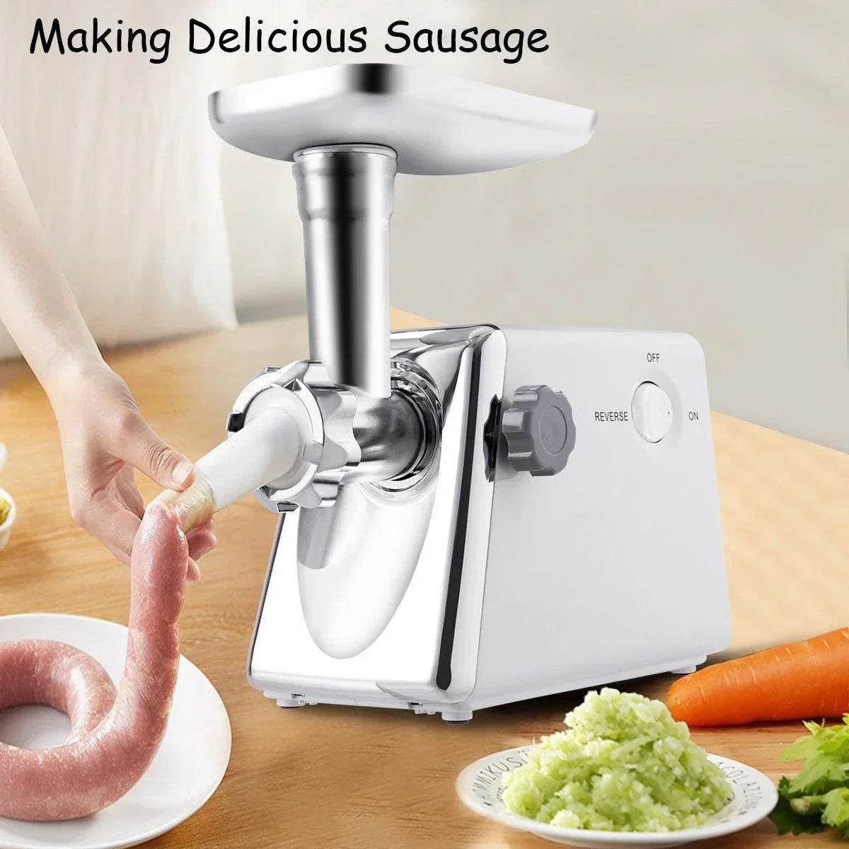 Costway Meat Grinder KC35764,Electric Steel Industrial,1300W - YOURISHOP.COM
