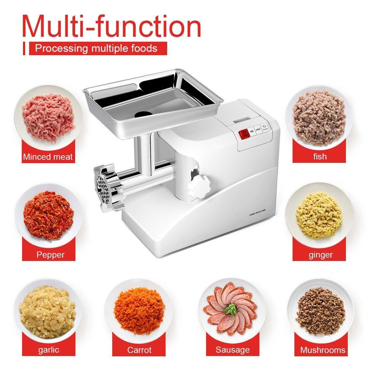 Costway Meat Grinder KC36492,with 1 Blades and 3 Plate, Electric 2000 W - YOURISHOP.COM