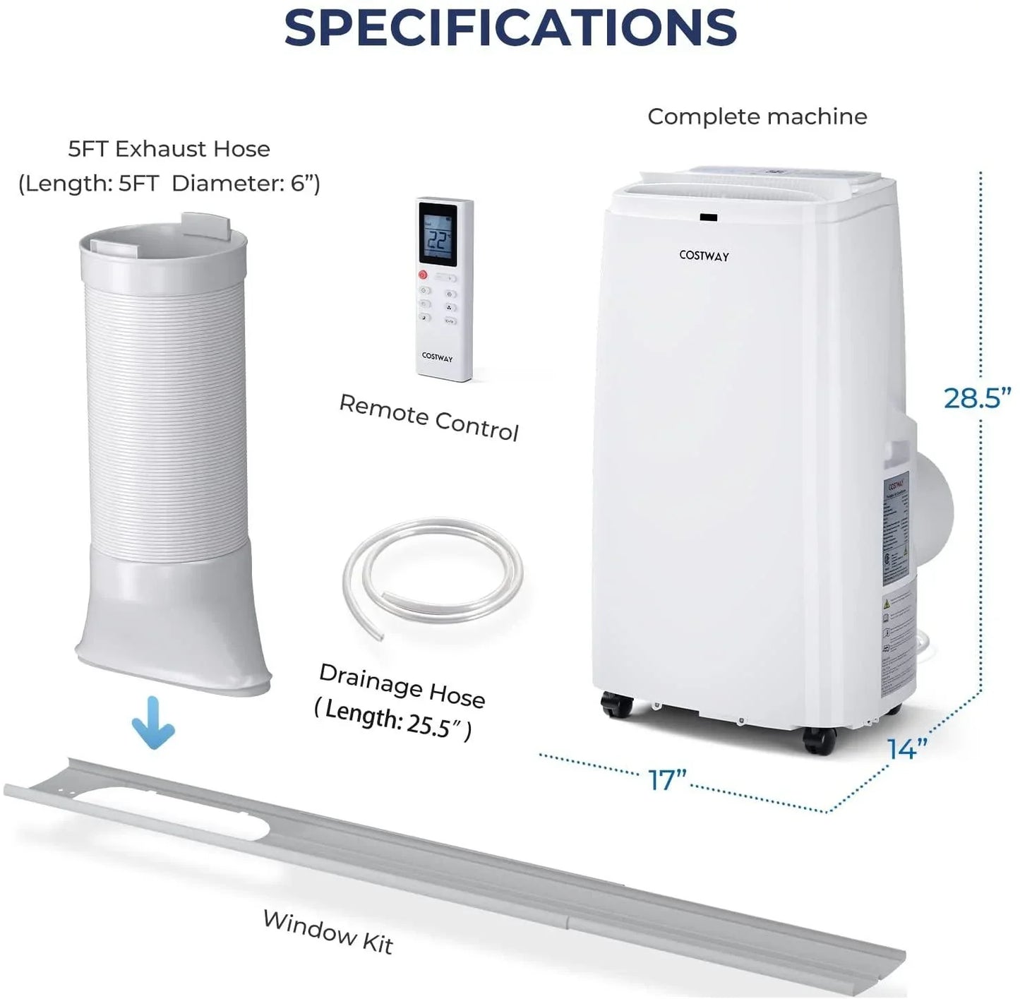 COSTWAY Portable Air Conditioner CPAC120000 - YOURISHOP.COM