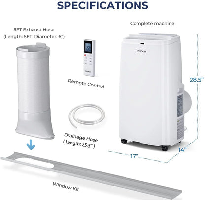 COSTWAY Portable Air Conditioner CPAC120000 - YOURISHOP.COM