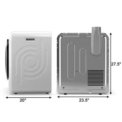 COSTWAY Portable Dryer EP24458US | Stainless Steel Tub, 110V, 1700W, 3.22 cu. ft., 13.2LBS - YOURISHOP.COM