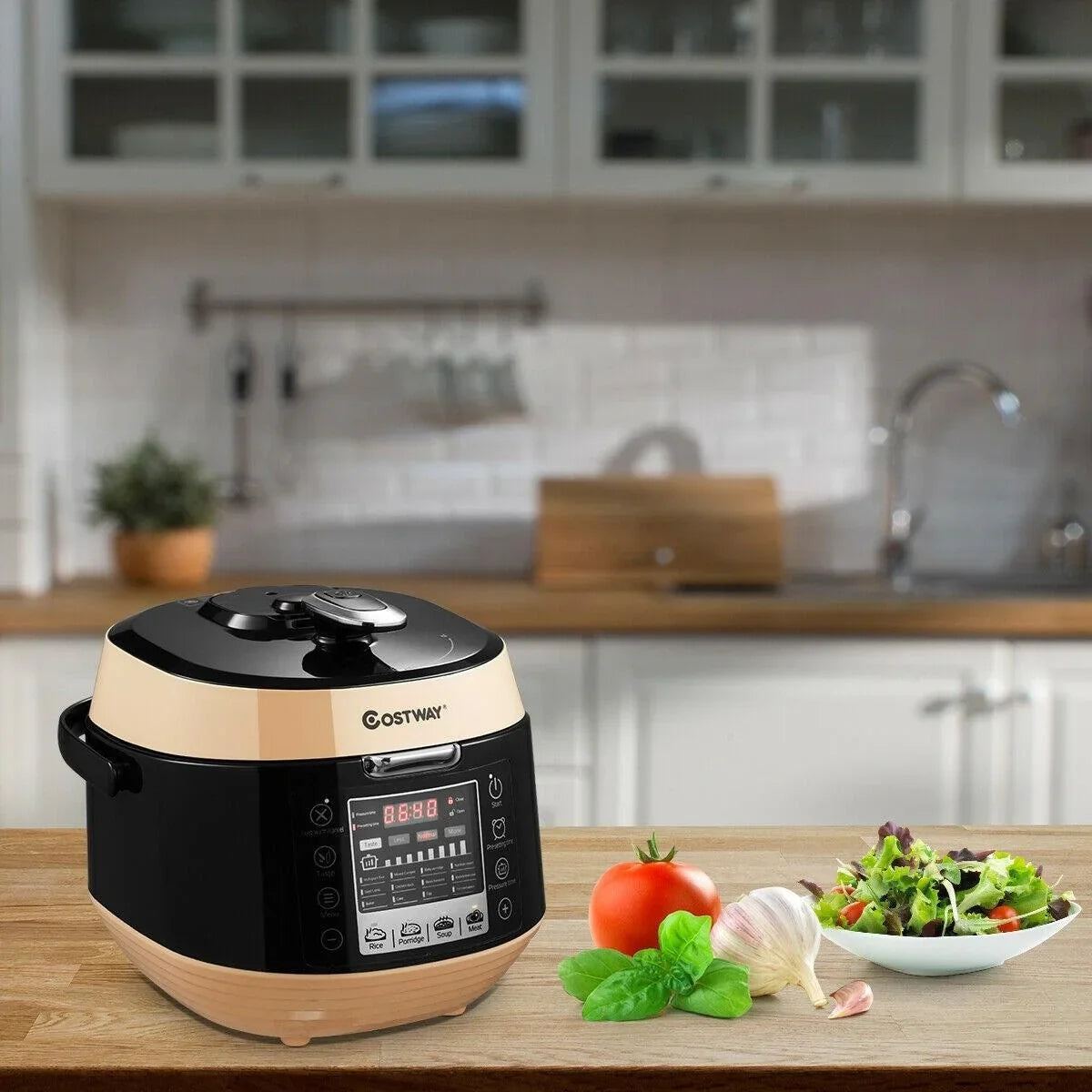 Costway Pressure Cooker EP23973BK,12-in-1 Multi-use Programmable,Non-stick Pot - YOURISHOP.COM