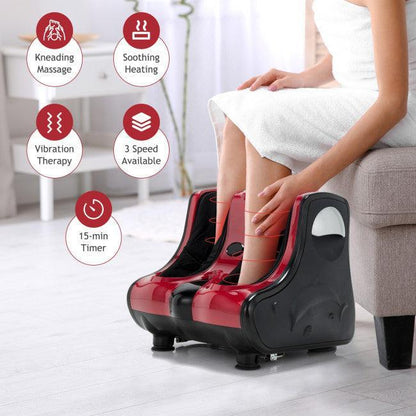 Costway Shiatsu Kneading Rolling Vibration Heating Foot Massager 69237481 - YOURISHOP.COM