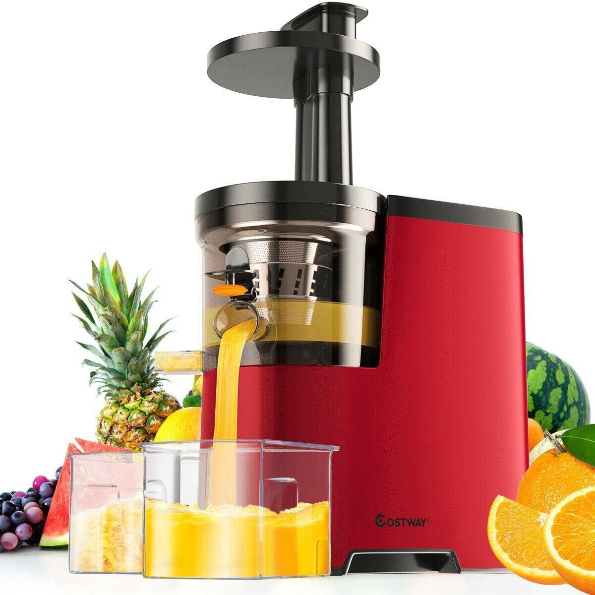 Costway Slow Juicer EP24000US,Fruit Vegetable Masticating Cold Press Extractor - YOURISHOP.COM