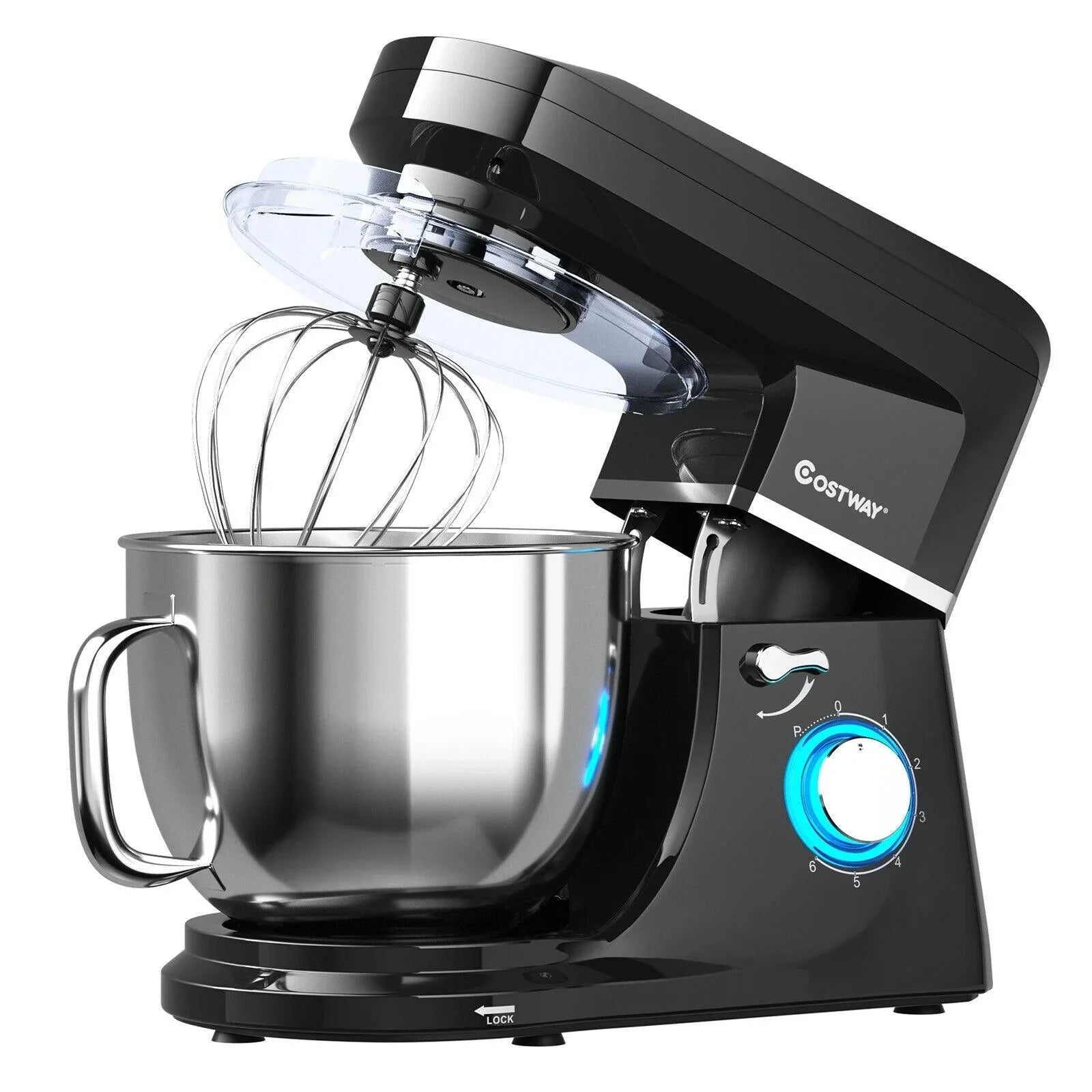 Costway Stand Mixer 96851023，7.5 QT Tilt-Head with Dough Hook Beater,6 Speed 660W - YOURISHOP.COM
