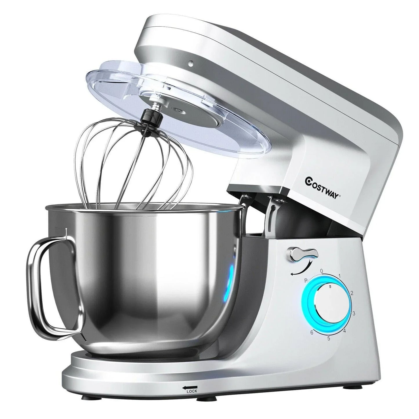 Costway Stand Mixer 96851023，7.5 QT Tilt-Head with Dough Hook Beater,6 Speed 660W - YOURISHOP.COM