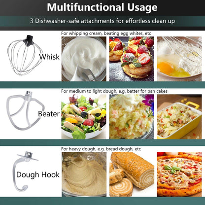 Costway Stand Mixer 96851023，7.5 QT Tilt-Head with Dough Hook Beater,6 Speed 660W - YOURISHOP.COM