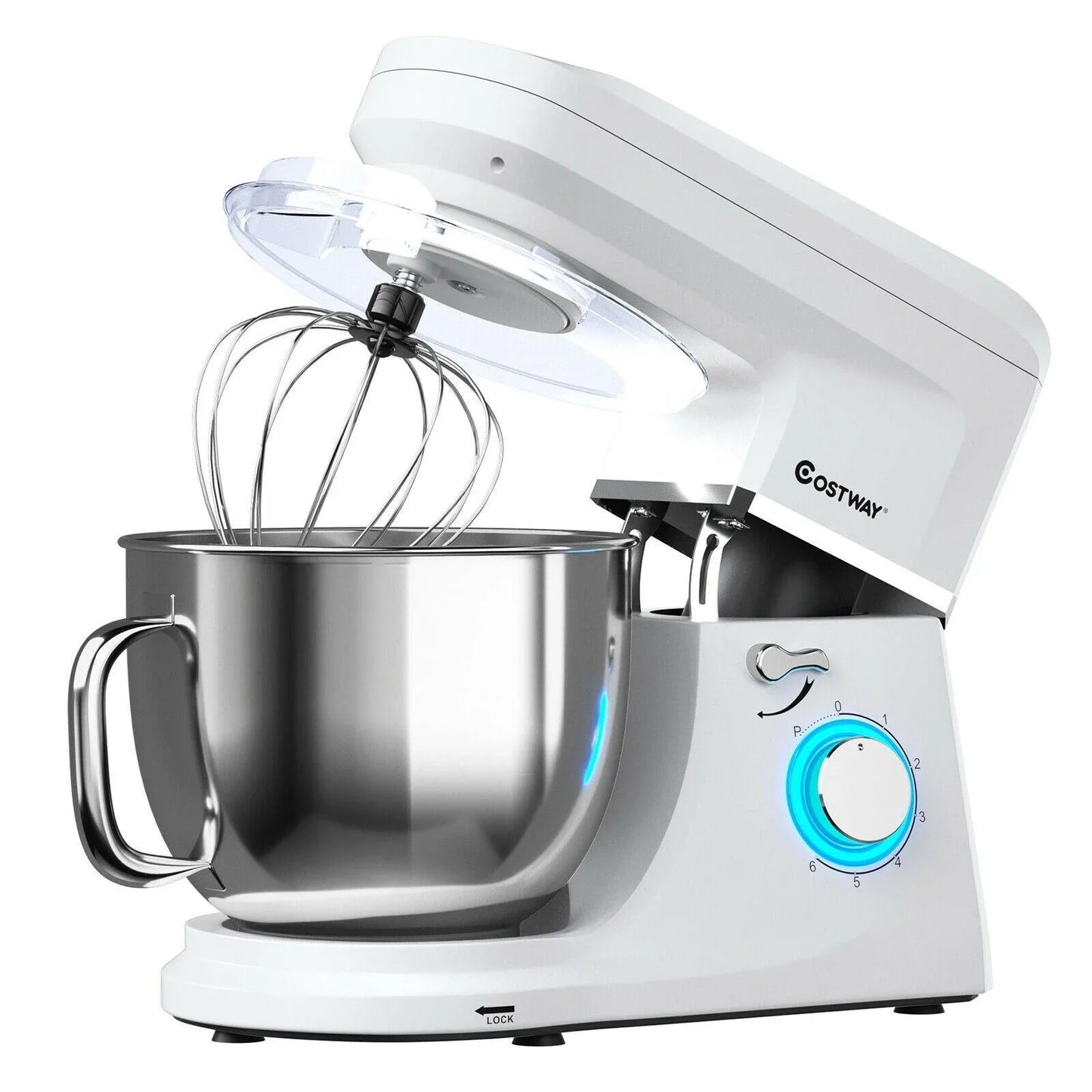 Costway Stand Mixer 96851023，7.5 QT Tilt-Head with Dough Hook Beater,6 Speed 660W - YOURISHOP.COM