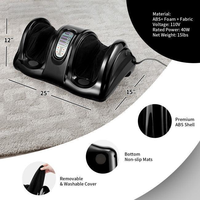 Costway Therapeutic Shiatsu Foot Massager with High Intensity Rollers 08423519 - YOURISHOP.COM