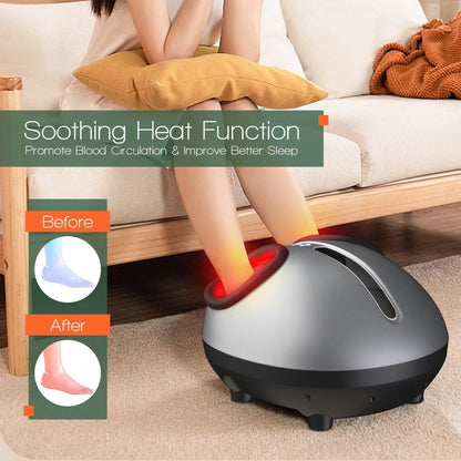 Costway Therapy Foot Massager 35187029，Heat Air Kneading Plantar Shiatsu - YOURISHOP.COM