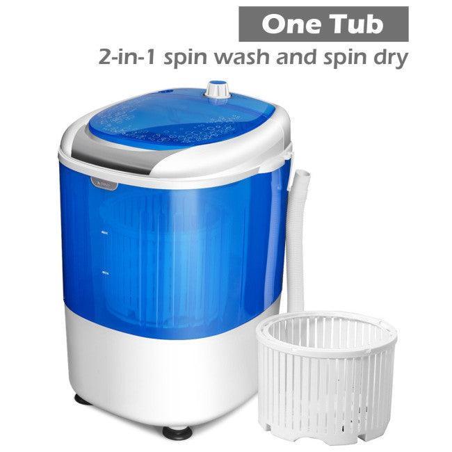 Costway Washing Machine FP10195 | Portable Mini | Semi Auto | 5.5 Lbs - YOURISHOP.COM