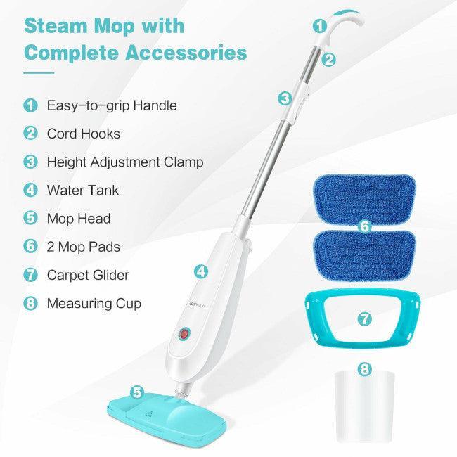 Costway1100 W Electric Steam Mop 50216784 with Water Tank for Carpet - YOURISHOP.COM