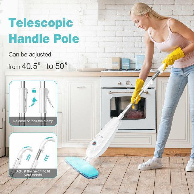Costway1100 W Electric Steam Mop 50216784 with Water Tank for Carpet - YOURISHOP.COM