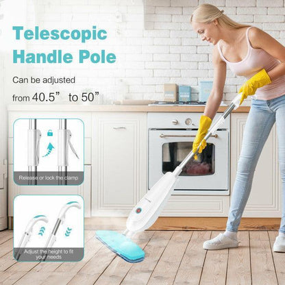 Costway1100 W Electric Steam Mop 50216784 with Water Tank for Carpet - YOURISHOP.COM