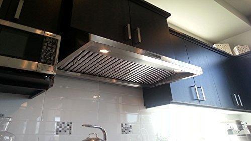 Crown Range Hood PRO-BF03| 30"| 800 CFM| Under Cabinet| Stainless Steel - YOURISHOP.COM