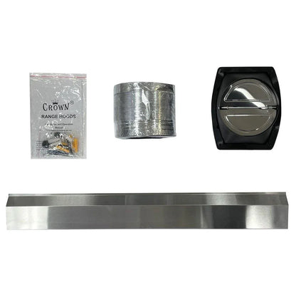 Crown Range Hood PRO-FT08| 30 inch| 1000 CFM| Stainless Steel| Under Cabinet or Wall Mount - YOURISHOP.COM
