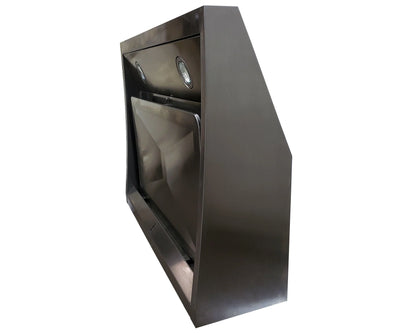 Crown Range Hood STAC-SS| 30"| 800 CFM| Stainless Steel| Under Cabinet| heating and automatic cleaning - YOURISHOP.COM
