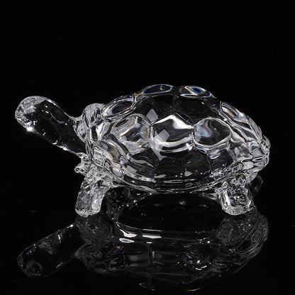 Crystal Turtle Figurine Miniature Tortoise Statue Chinese Lucky Feng Shui Ornament for Home Office Desk Decoration Accessories - YOURISHOP.COM