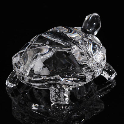 Crystal Turtle Figurine Miniature Tortoise Statue Chinese Lucky Feng Shui Ornament for Home Office Desk Decoration Accessories - YOURISHOP.COM