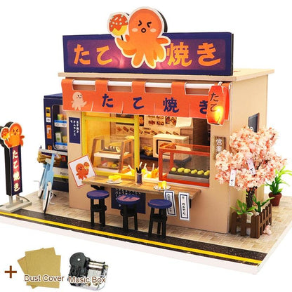Cutebee Miniature Dollhous Japanese Style Doll House Accessories Furniture Miniatures Building Mini Wooden Roombox Toy Gift - YOURISHOP.COM