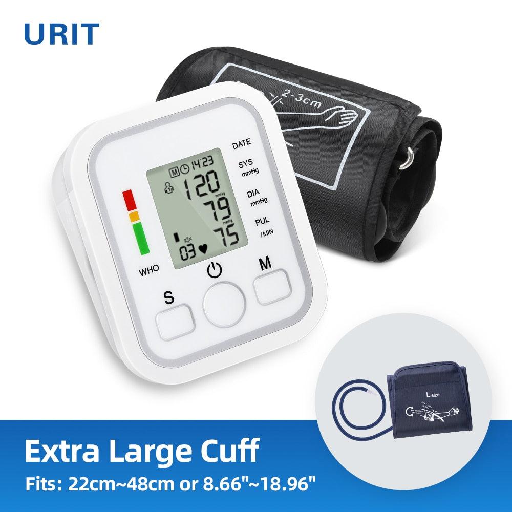 Digital BP Blood Pressure Monitor Pressure Tonomete Automatic Upper Arm Machine Pulse Rate Monitoring Meter for Home LCD Display - YOURISHOP.COM