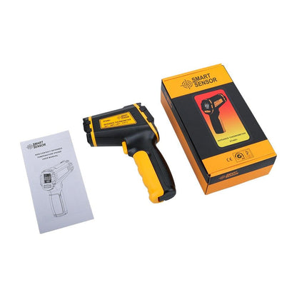 Digital Infrared Thermometer Laser Temperature Meter Non-contact Pyrometer Imager Hygrometer IR Termometro Color LCD Light Alarm - YOURISHOP.COM