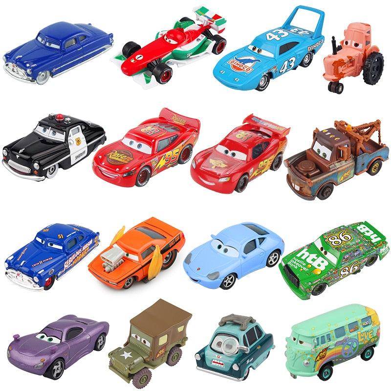 Disney Pixar Cars 2 3 Lightning McQueen Mater Jackson Storm Ramirez 1:55 Diecast Vehicle Metal Alloy Boy Kid Toys Christmas Gift - YOURISHOP.COM