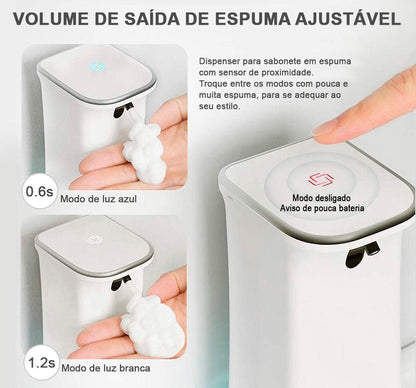 Dispenser Sabonete Liquido Espuma Sensor Automático - YOURISHOP.COM