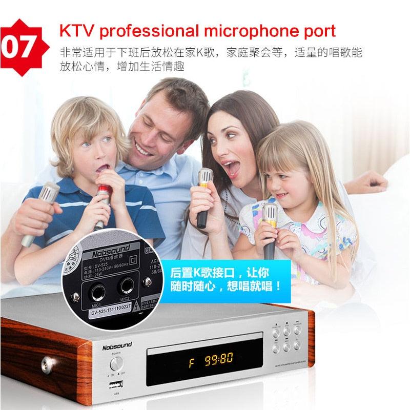 DVD Player HD DVD Player Household Children&#39;s EVD Player Vcd Usb Interface Optical Fiber Karaoke Player 5.1 Surround Sound - YOURISHOP.COM