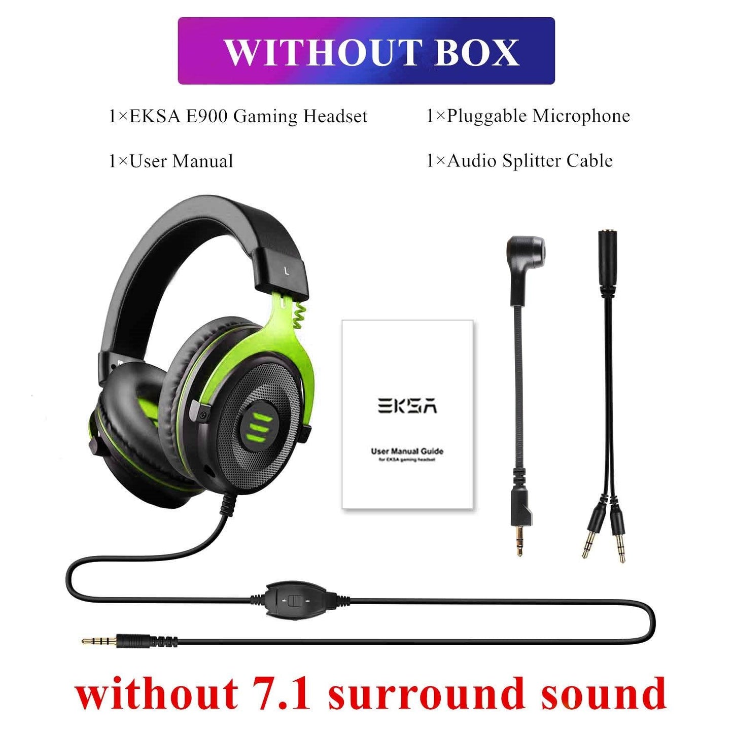 EKSA Gaming Headset Gamer E900/E900 Pro 7.1 Surround Wired Gaming Headphones with Microphone For PC/PS4/PS5/Xbox one/Switch - YOURISHOP.COM