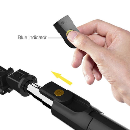 ELECTOP 3 in 1 Wireless Bluetooth Selfie Stick for iphone/Android Foldable Handheld Monopod Shutter Remote Extendable Tripod - YOURISHOP.COM