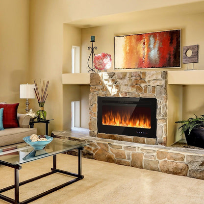 Electric Fireplace EP23236US,Insert Wall Mounted with Timer,36 Inch - YOURISHOP.COM