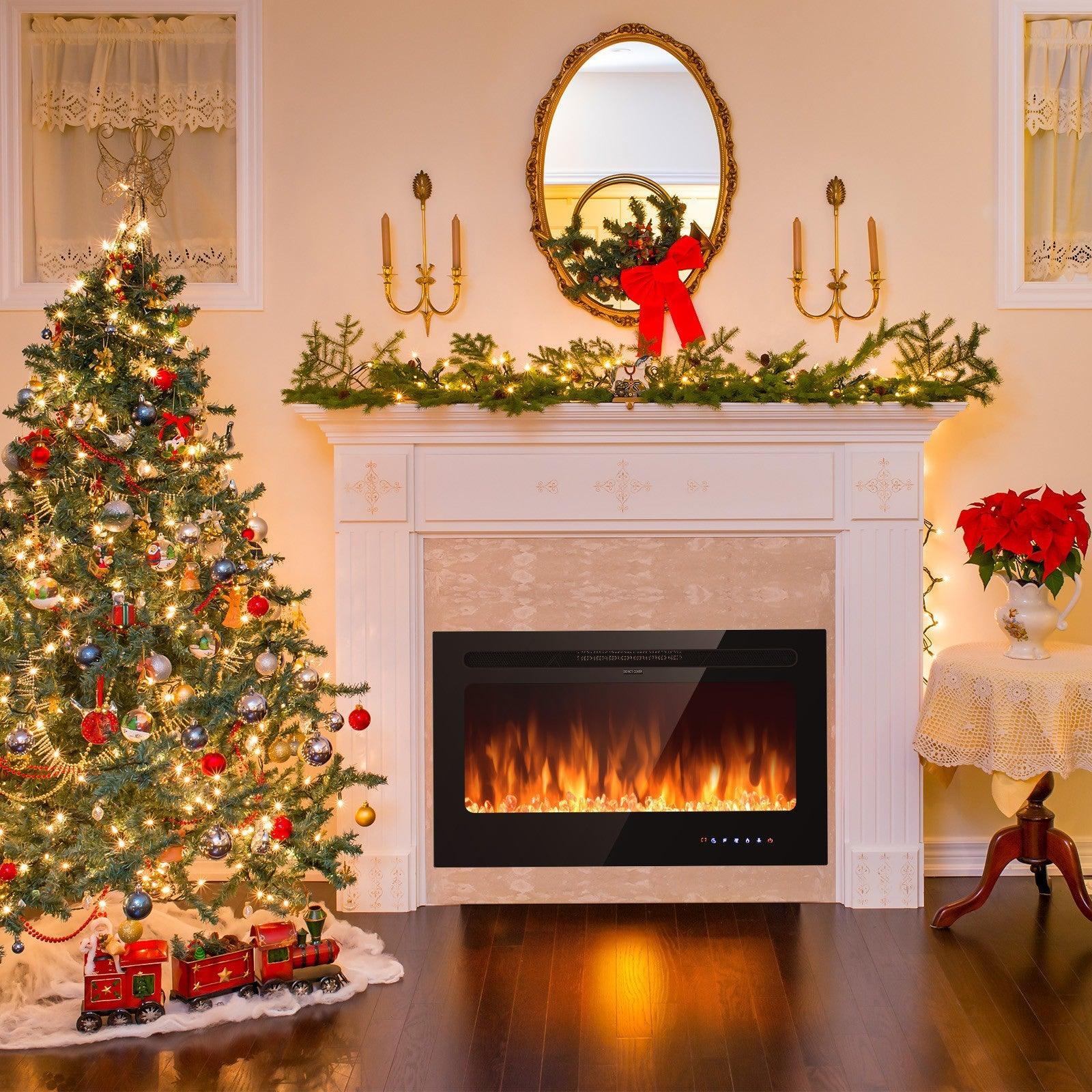 Electric Fireplace EP23236US,Insert Wall Mounted with Timer,36 Inch - YOURISHOP.COM