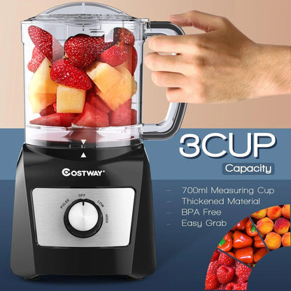 Electric Food Processor ES10024US with Stainless Steel Blade,3-Cup,Vegetable Chopper - YOURISHOP.COM