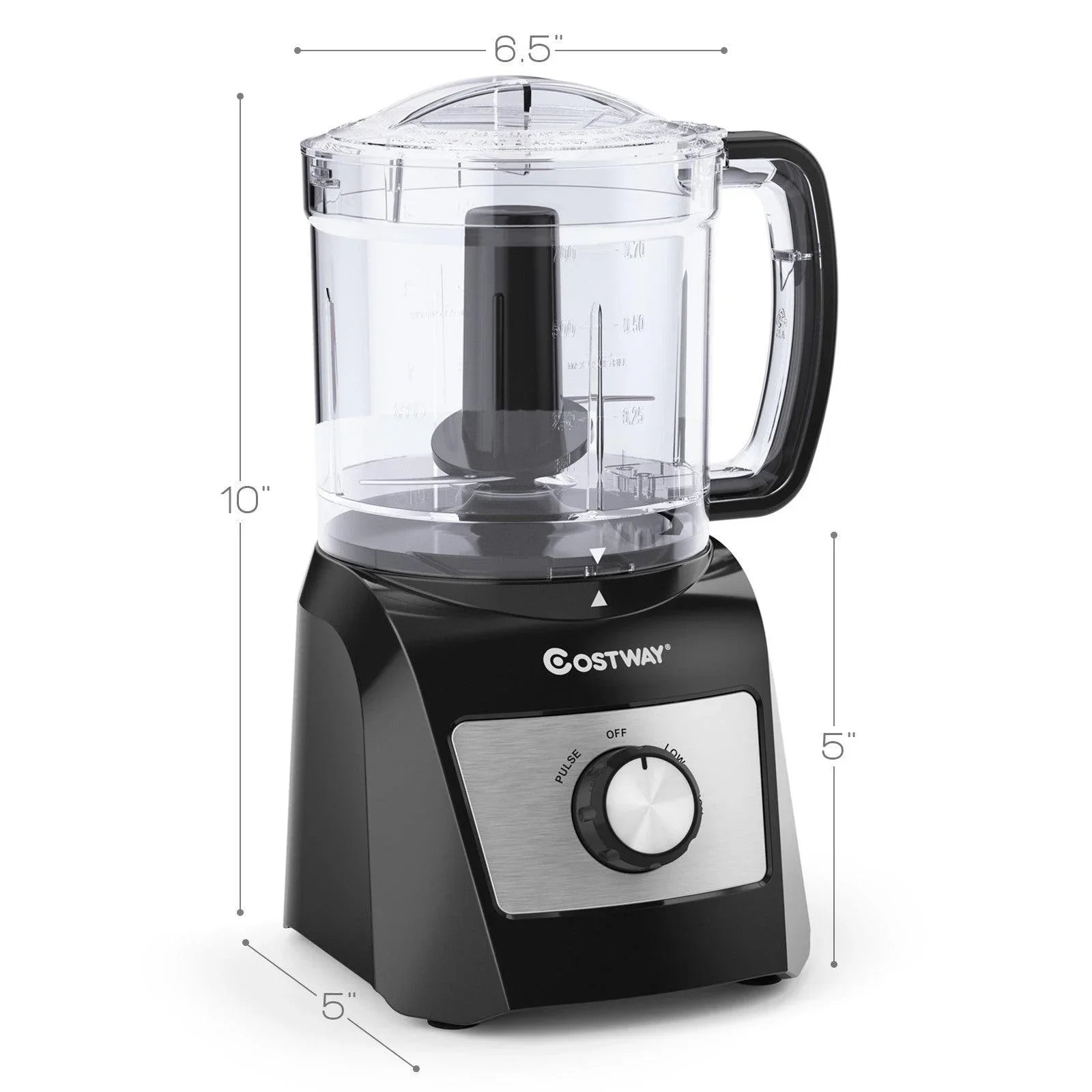 Electric Food Processor ES10024US with Stainless Steel Blade,3-Cup,Vegetable Chopper - YOURISHOP.COM