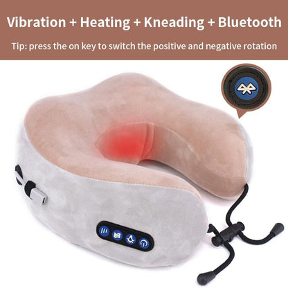 Electric Neck Massager U shaped Pillow Multifunctional Portable Shoulder Cervical Massager Outdoor Home Car Relaxing Massage - YOURISHOP.COM