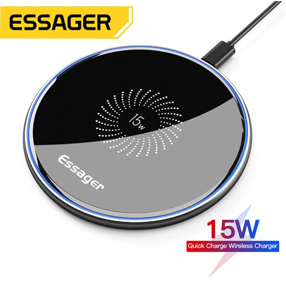 Essager 15W Qi Wireless Charger Fast Wireless Charging Pad Quick Induction Wirless Charger For iPhone 14 Pro max Xiaomi mi 9 Pro - YOURISHOP.COM