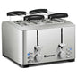 Extra-Wide Slot Stainless Steel 4 Slice Toaster 36405729 - YOURISHOP.COM