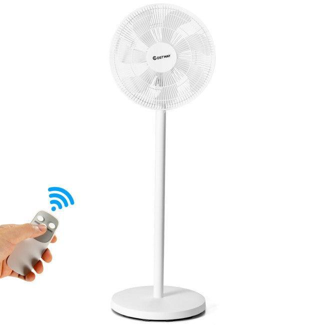 Fan 87190654: 16 Inch Oscillating Pedestal 3-Speed Adjustable Height Fan with Remote Control - YOURISHOP.COM