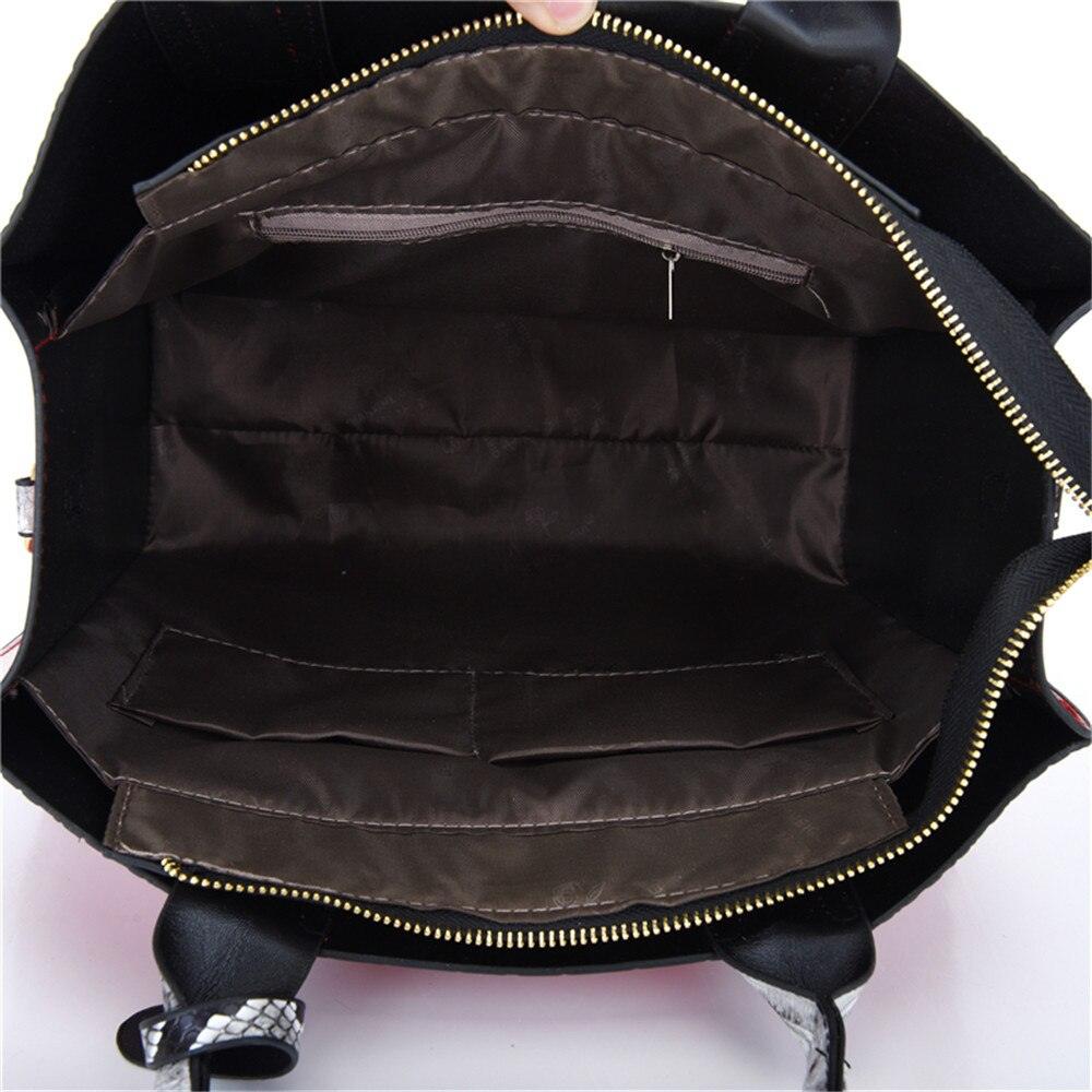 Fashion Sequined Letter Tassel Handbag for Women High Quality Serpentine Patent Leather Travel Shoulder Crossbody Bag Female Sac - YOURISHOP.COM