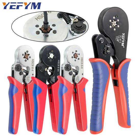 Ferrule Crimping Tool Tubular / Pin Terminal Professional Electrician Pliers Max(16mm ²/ 5AWG) Adjustable Ratchet Tools - YOURISHOP.COM