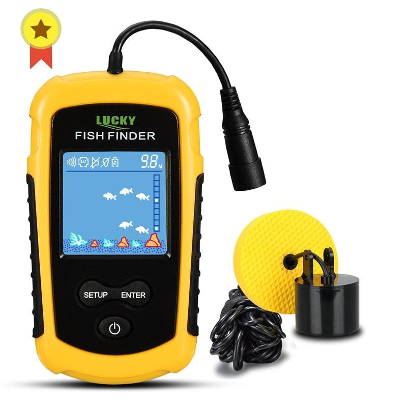 FFC1108-1 Alarm 100M Portable Sonar Fish Finders Fishing lure Echo Sounder Fishing Finder Alarm Transducer Lake Sea Fishing - YOURISHOP.COM
