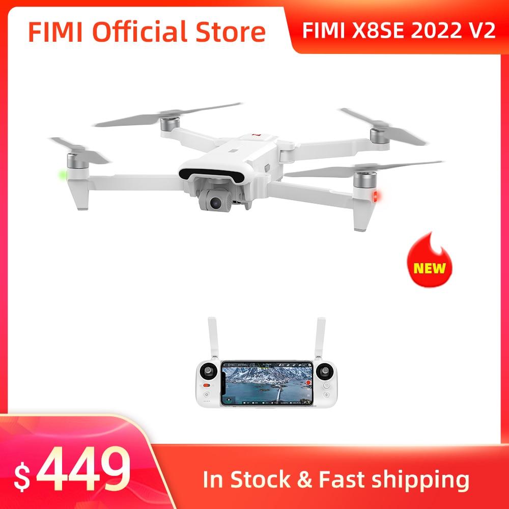 FIMI X8SE 2022 Camera Drone 4K professional Quadcopter camera RC Helicopter 10KM FPV 3-axis Gimbal 4K Camera GPS RC Drone New - YOURISHOP.COM
