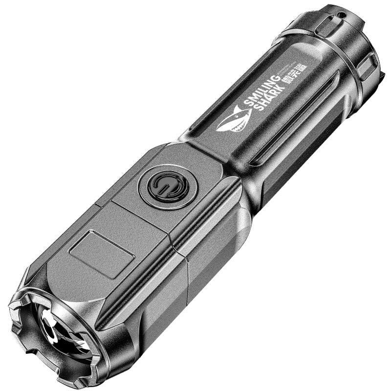 Flashlight Strong Light Rechargeable Zoom Giant Bright Xenon Special Forces Home Outdoor Portable Led Luminous Flashlight - YOURISHOP.COM