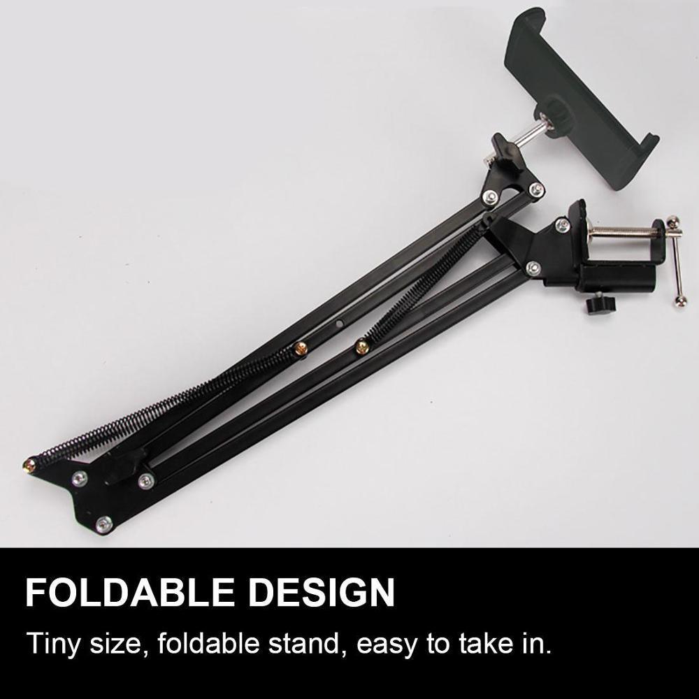 Foldable Adjustable Flexible 360 Rotating Long Arms Mobile Phone Holder Desktop Bed Lazy Bracket Phone Stand for iphone Tablet - YOURISHOP.COM