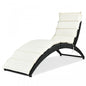 Folding Patio Rattan HW6,Portable Lounge Chair Chaise with Cushion - YOURISHOP.COM