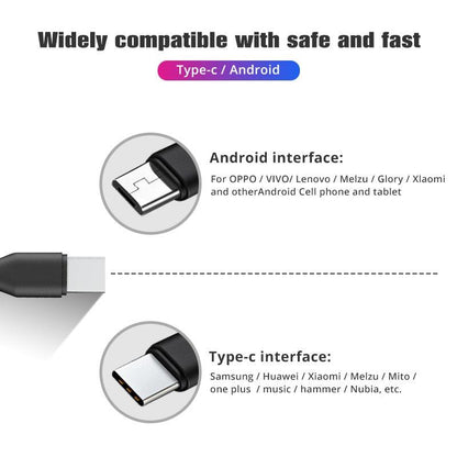 FONKEN 2 in 1 Micro USB Cable Type C Charging Cable 0.25m Short Mobile Phone Cable 2 USB Splitter Cable Microusb Fast Charge - YOURISHOP.COM