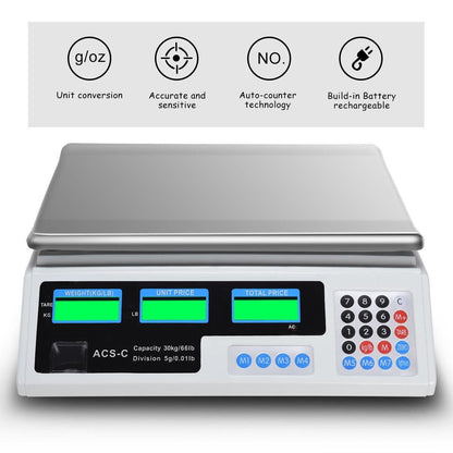 Food Count Scale EP20985-110V,for Commercial 66 lbs Digital Weight - YOURISHOP.COM